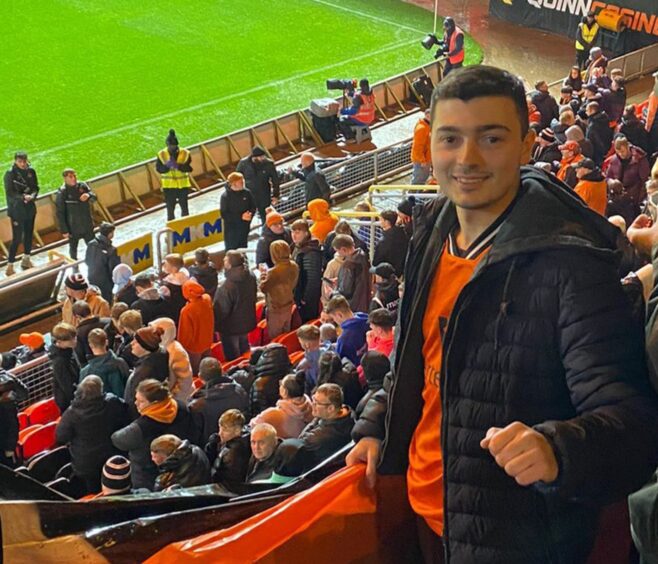 Agustin laps up Dundee United's performance against Arbroath.