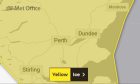 The Met Office yellow warning for ice. Image: Met Office