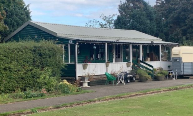 Montrose’s Inch pavilion and bowling green is set to be offloaded by Angus Council for a six-figure sum..
Image: Angus Council