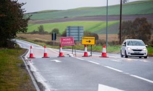 A92 in north-east Fife.