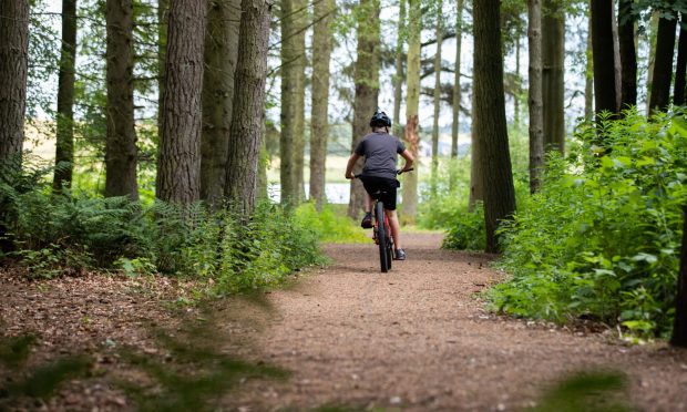 Cycle paths in and between the two country parks could be improved. Image: Kim Cessford/DC Thomson