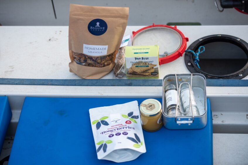 Some of the foods Henry Cheape will consume on his 3,000-mile Atlantic row. 