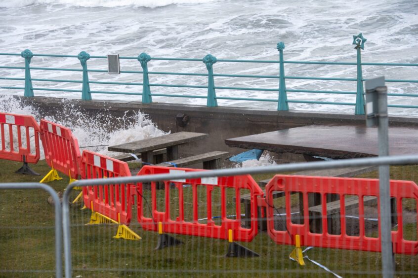 Montrose seafront eroision