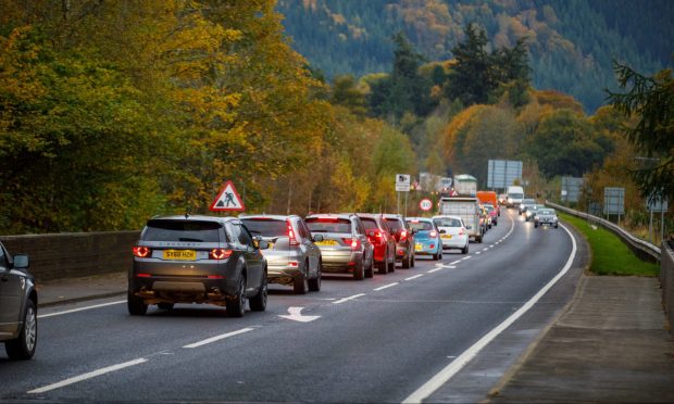 A9 Delays for enchanted forest staff near Dunkeld