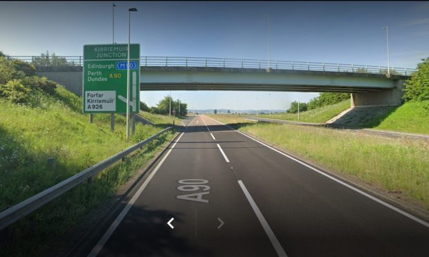 Drivers will be diverted through Forfar from the Kirrie junction. Image: Google