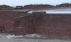 A section of Leven sea wall has collapsed