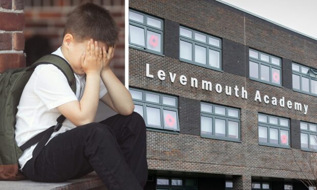 He has been targeted relentlessly at the Fife secondary school. Photo posed by model. Image: Shutterstock/DC Thomson.