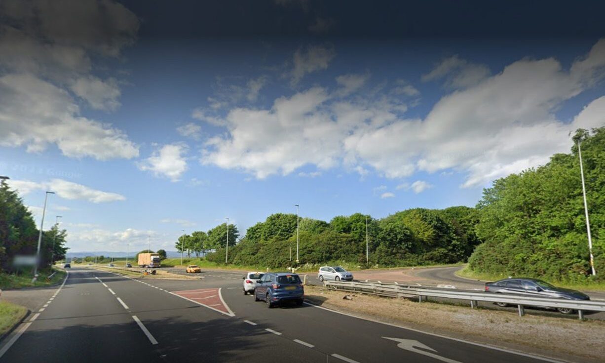 Lochlands junction on the Forfar bypass. Image: Google