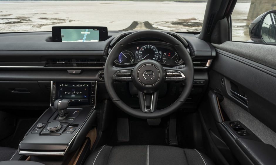 There's a smart interior. Image: Mazda.
