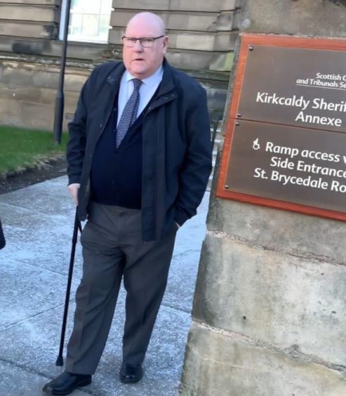 Former councillor Mick Green at Kirkcaldy Sheriff Court