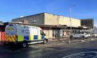 The shop in Fintry remains fenced off. Image: Ellidh Aitken/DC Thomson