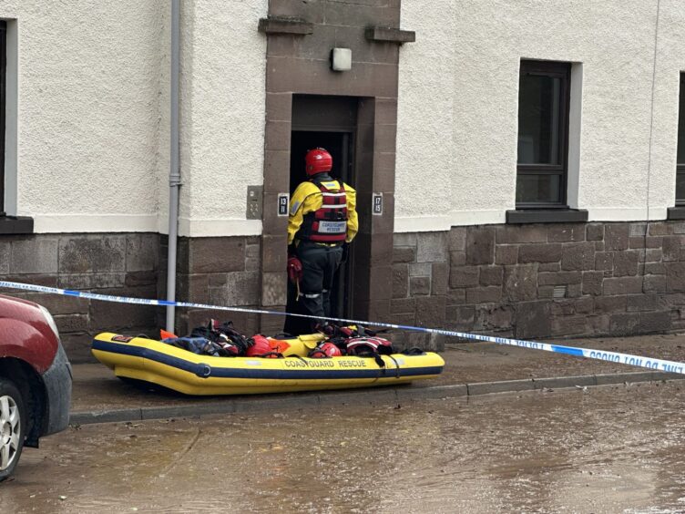 Coastguard in River Street Brechin.