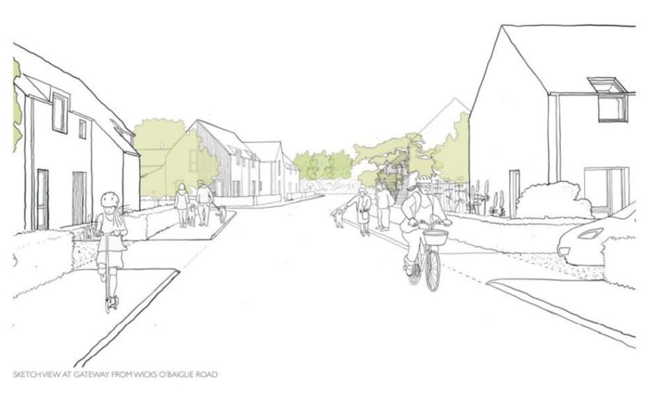 Artist impression of Scotia Homes' Bridge of Earn housing development