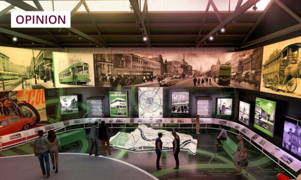 Work on the new museum is in progress. Image: Dundee Transport Museum