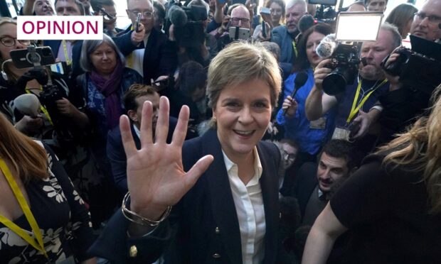 Nicola Sturgeon at recent SNP conference in Aberdeen. Image: Andrew Milligan/PA Wire