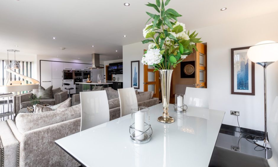 The dining area at Park View House in Kirkcaldy.