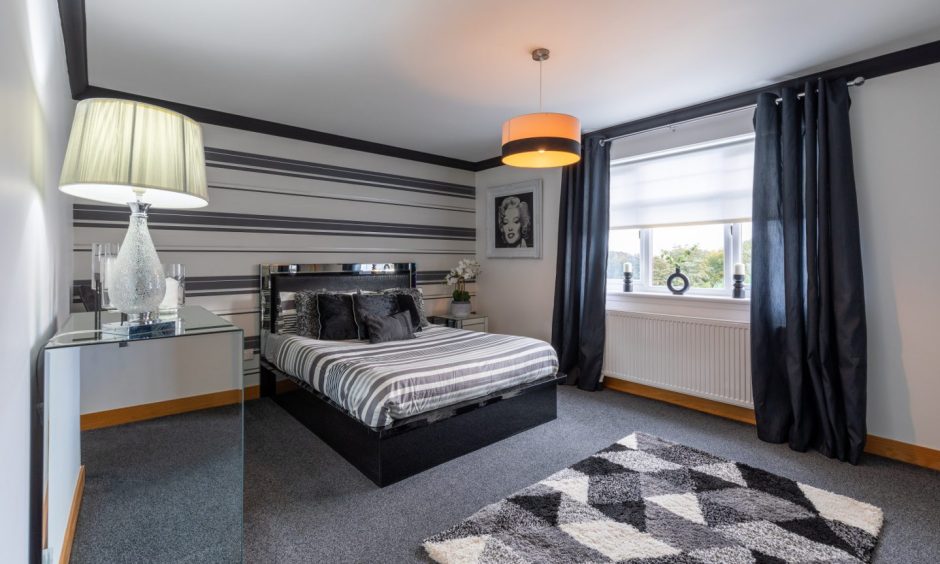 One of the bedrooms at Park View House in Kirkcaldy.