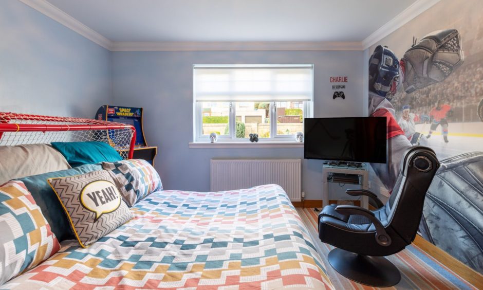 One of the bedrooms at Park View House in Kirkcaldy.