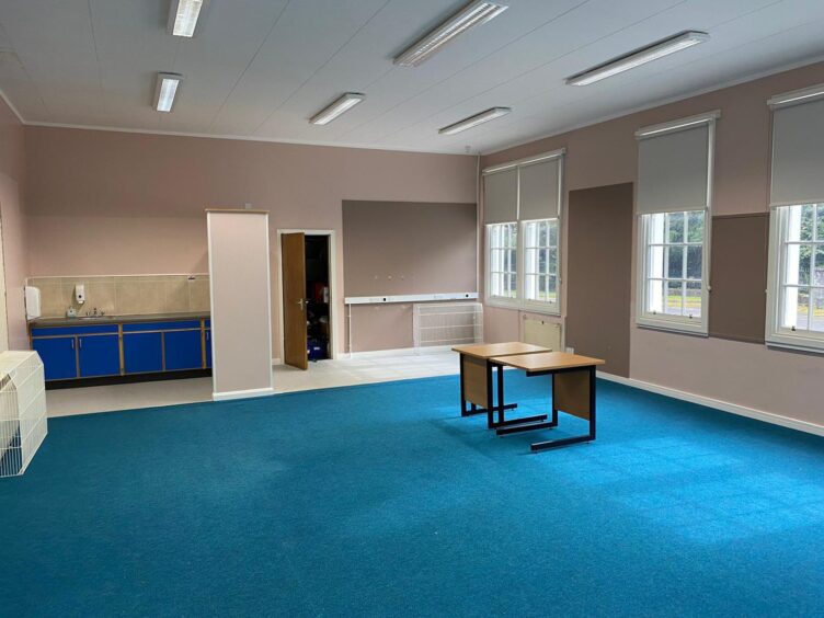 Forteviot school classroom interior