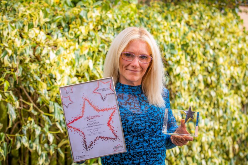 Dundee mum Kelly was a semi-finalist at the Slimming World 'Woman of the Year' awards after losing nine stone in weight.