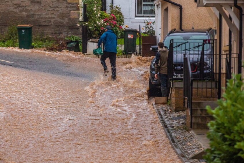 Flooding around the Craigie area of Perth in October 2023.
