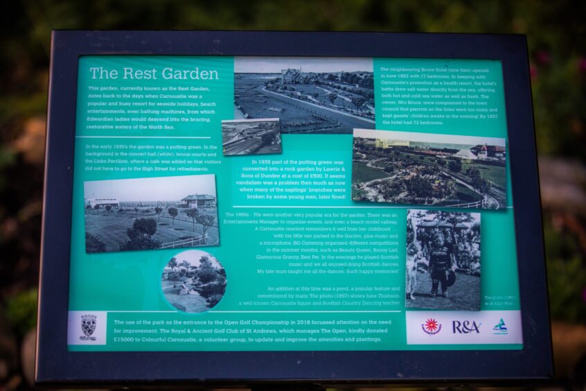 Carnoustie rest garden restoration