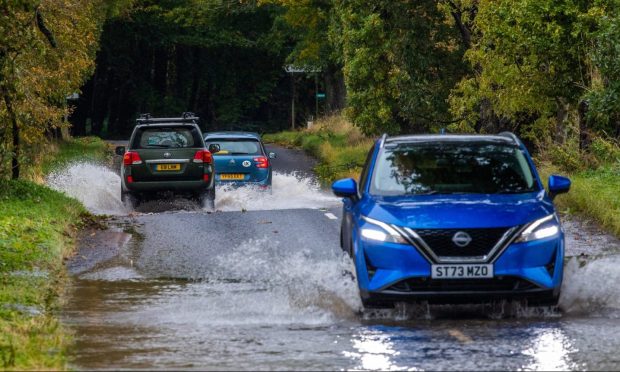 A yellow warning for rain has been issued for Tayside and Fife.