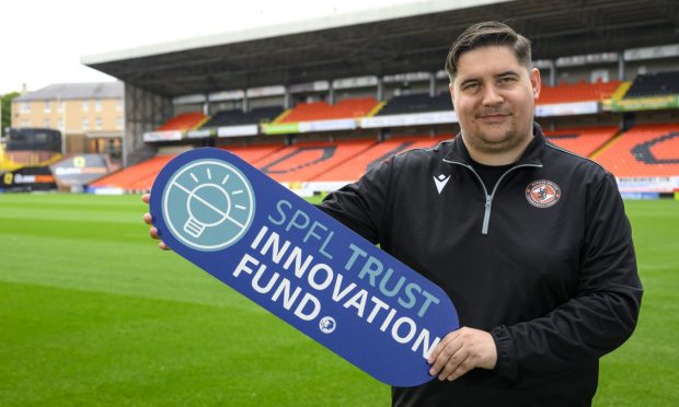 Thomas Coutts of Dundee United Community Trust . Tannadice Image: SPFL Trust.