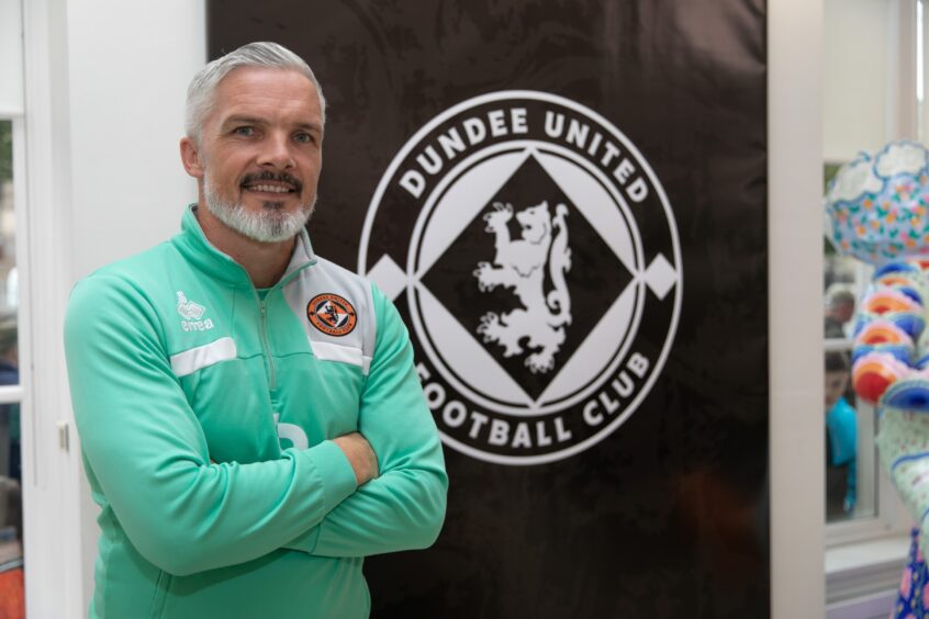 Jim Goodwin, Dundee United manager, at The Courier's Dundee HQ