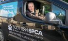 Angus SSPCA inspector Alastair Adams ready to head out for the day. Image: Steve Brown/DC Thomson.
