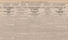 The full page of The Courier including Dundee United's report from 1923