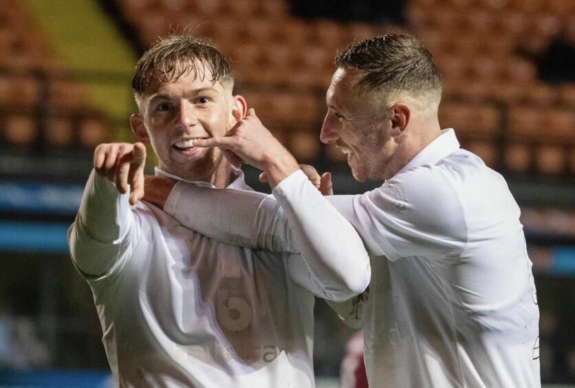 The excellent Kai Fotheringham got in on the act for Dundee United against Arbroath