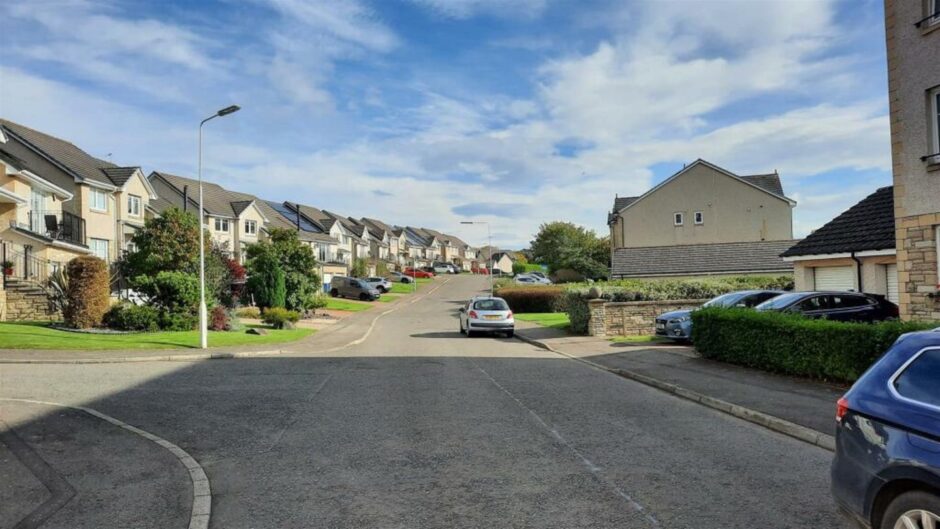 The property is situated in Spinnaker Way on the Fife coast. 