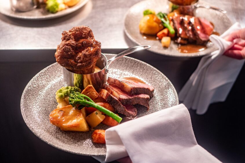 Plating up a Sunday lunch at Murrayshall Country Estate