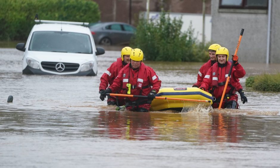 Storm babet Brechin flooding.