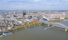View of the Rhine in Cologne.