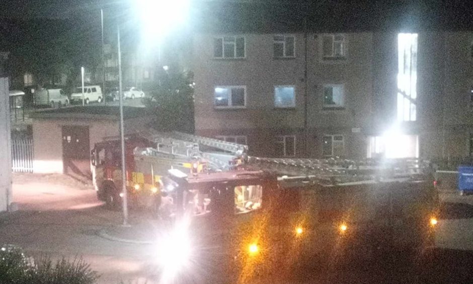 Police are treating a house fire in Kirkcaldy as deliberate