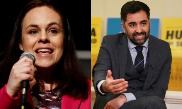 Kate Forbes and Humza Yousaf. Image: Supplied