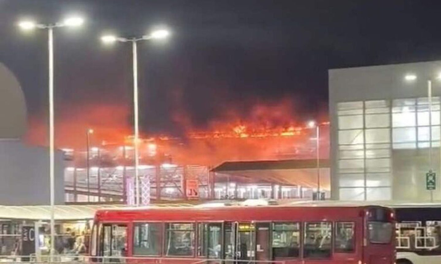 Luton airport fire