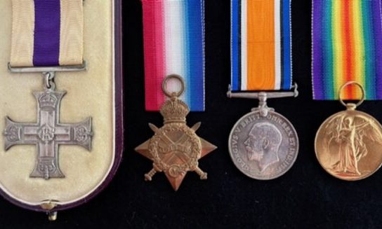 Lieutenant Charles Reid Cleghorn's medals. Image: DCM