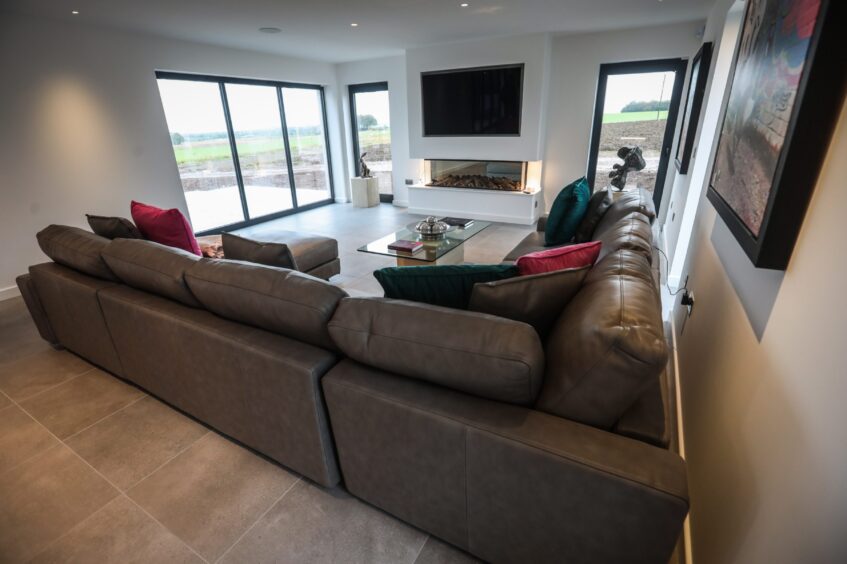 living room at Arbroath £1m home