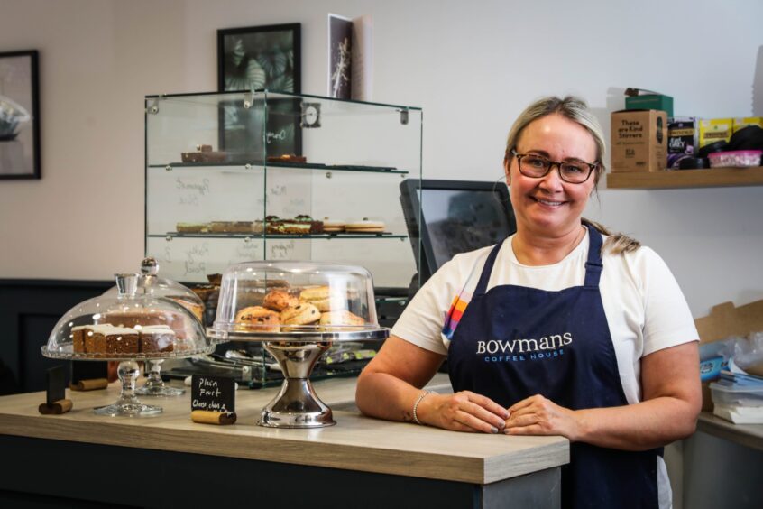 Bowmans Coffee House owner Susan in her Broughty Ferry cafe