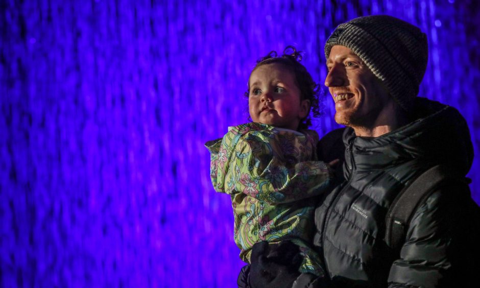 Nina, one, with her dad David at the Enchanted Forest in 2023.