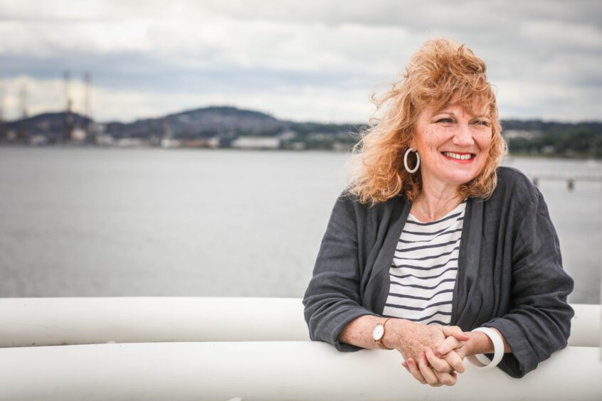 Dundee child psychologist Dr Suzanne Zeedyk at the River Tay.