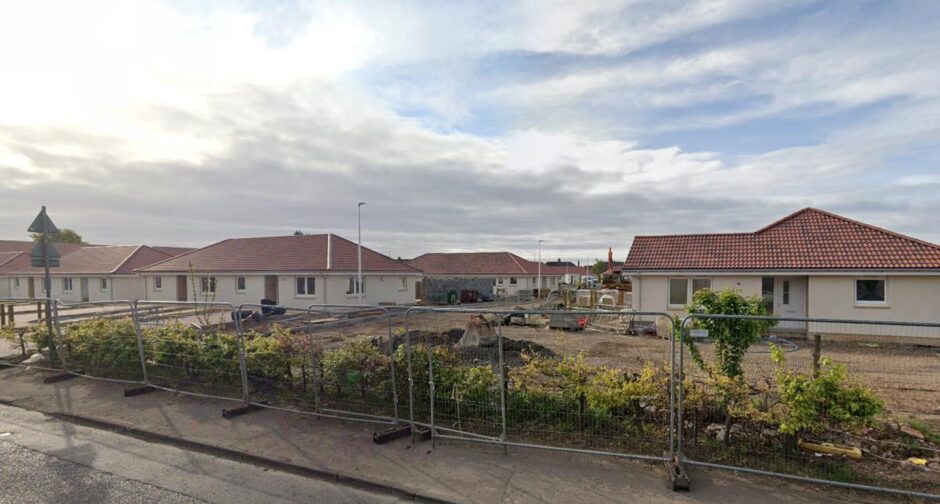 The new Methil care village during the building phase. 