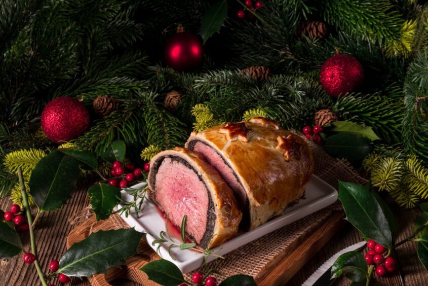 A beef wellington for Christmas Day lunch