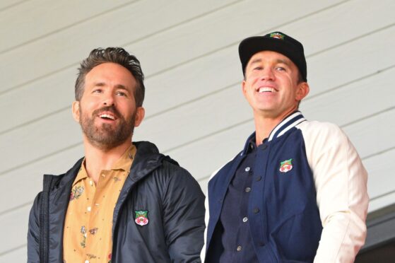 Ryan Reynolds (left) and Rob McElhenney considered Arbroath move. Image: Shutterstock