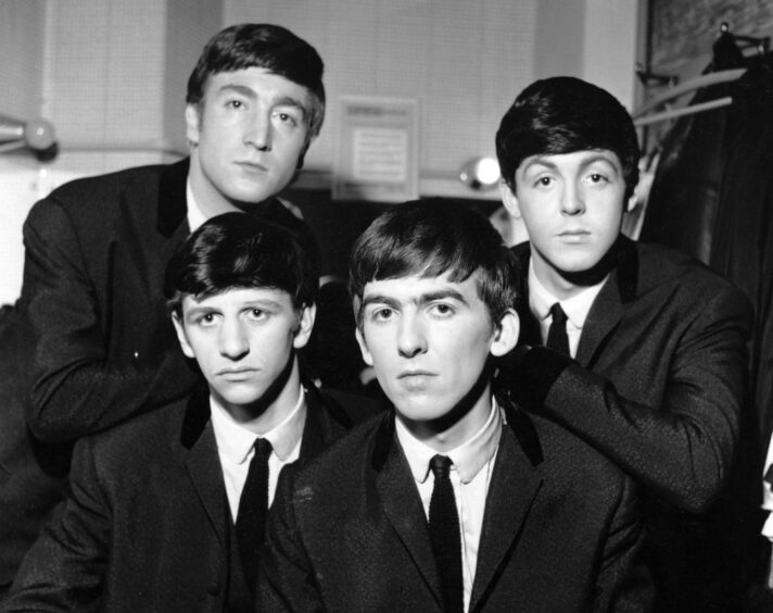 The Beatles pictured at BBC Studios in 1963.