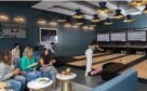The duckpin bowling alley at the New York venue. Image: T-Squared Social.