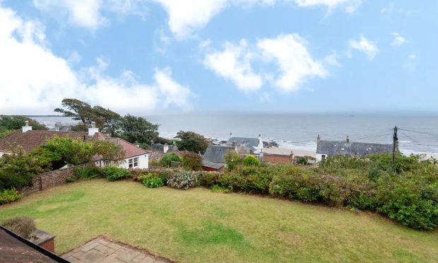 The sea views from the house in Lower Largo which is for sale